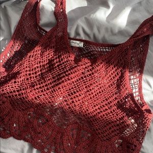 Free People knit crop top